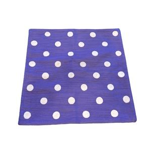 Pillow cover polka dot textured yarn purple and white New no tags 16x16”